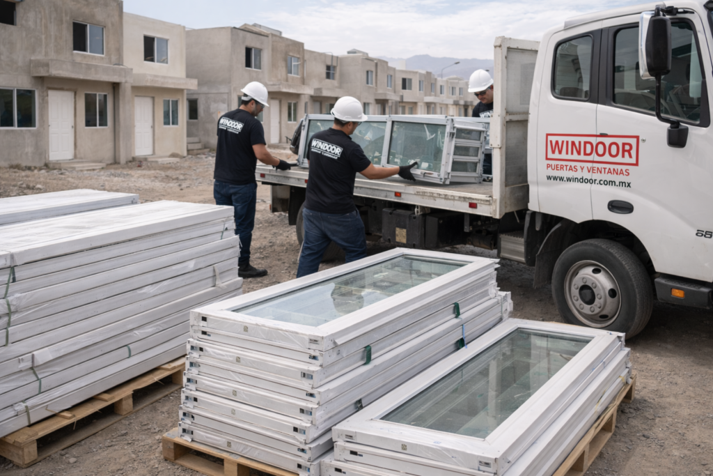 Entrega de suministro para obra