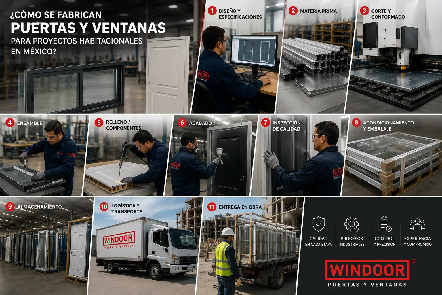 ¿Cómo se Fabrican Puertas y Ventanas para Proyectos Habitacionales en México?